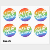 de Sticker van het safe zone project "trainde" (Vel)