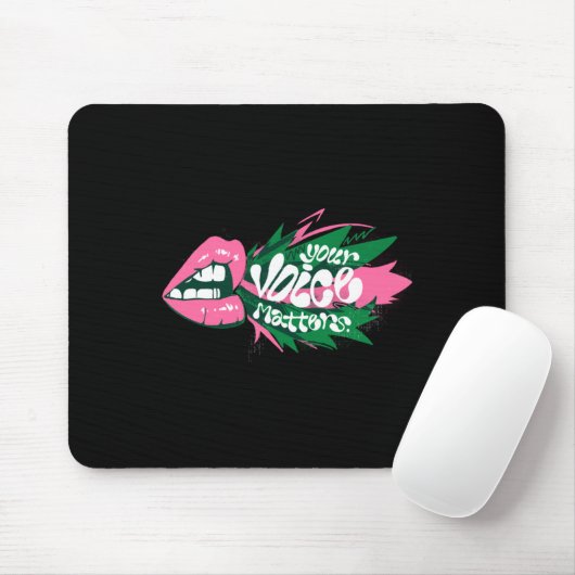 De Sticker van je stem Muismat (Met muis)