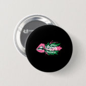 De Sticker van je stem Ronde Button 5,7 Cm (Voorkant /achterkant)