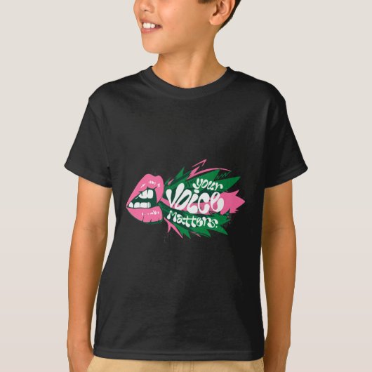 De Sticker van je stem T-shirt (Voorkant)