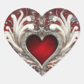 De Sticker van True Heart Valentijns (Voorkant)