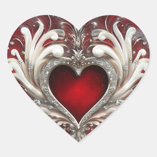 De Sticker van True Heart Valentijns (Voorkant)