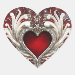 De Sticker van True Heart Valentijns
