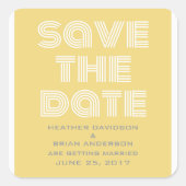 De Stickers Datum opslaan, geel (Voorkant)
