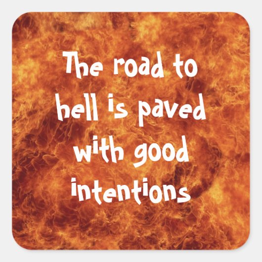 De Stickers op de weg naar de hel (Voorkant)