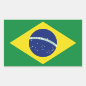 De stickers van de Braziliaanse vlag. Bestel progr (Voorkant)