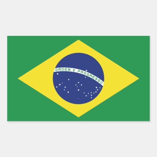De stickers van de Braziliaanse vlag. Bestel progr (Voorkant)