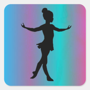 De stickers van de dans