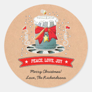 De Stickers van de Gift van de Kaars van Kerstmis