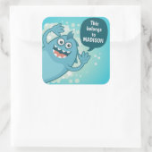 De stickers van de kinderen van de douanetekst van (Tas)