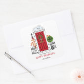 De Stickers van de Red Holiday-kerstdeur op het pl (Envelop)