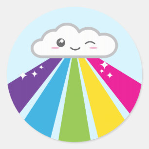 De Stickers van de Wolk en van de Regenboog van