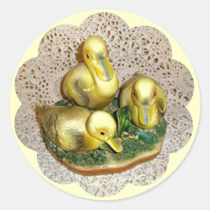 De Stickers van het Beeldje van eendjes