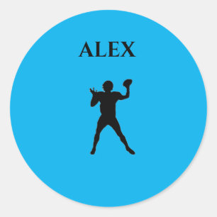 De stickers van het football met gepersonaliseerde