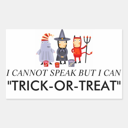 De Stickers van het Kostuum van het trick or treat (Voorkant)