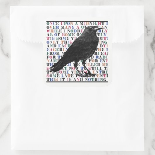 De Stickers van het Ravengedicht (Tas)