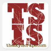 De Stickie Vierkante Sticker (Voorkant)