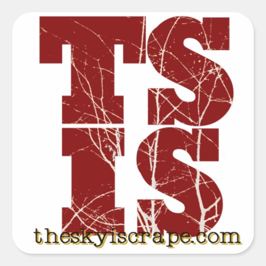 De Stickie Vierkante Sticker (Voorkant)