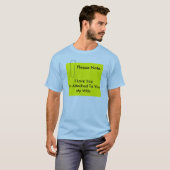 De Sticky Note Mannen T-Shirt (Voorkant volledig)