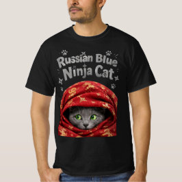 De Stiekeme & Zetmeelachtige: Russische Blauwe Nin T-shirt