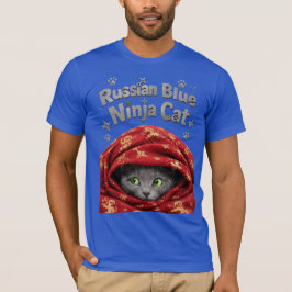 De Stiekeme & Zetmeelachtige: Russische Blauwe Nin T-shirt