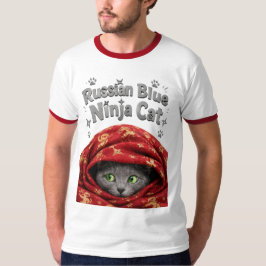 De Stiekeme & Zetmeelachtige: Russische Blauwe Nin T-shirt