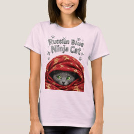 De Stiekeme & Zetmeelachtige: Russische Blauwe Nin T-shirt
