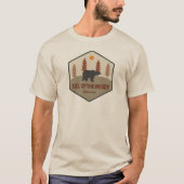 De stier van de Bossen wildernis oregon Beer T-shirt (Voorkant)