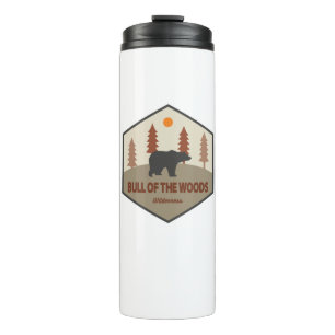 De stier van de Bossen wildernis oregon Beer Thermosbeker