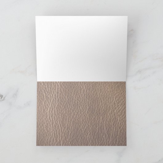 De Stier van de leder-blik Kaart (Binnen)