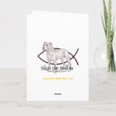 De stierenKerstkaart van de kuil Feestdagen Kaart (Achterkant)