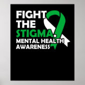 De Stigma bestrijden. Bewustmaking van de geesteli Poster (Voorkant)