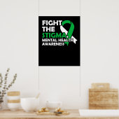 De Stigma bestrijden. Bewustmaking van de geesteli Poster (Keuken)