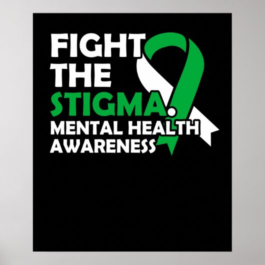De Stigma bestrijden. Bewustmaking van de geesteli Poster (Voorkant)