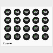 De Stigma Mental Health Awareness maand groen Ronde Sticker (Vel)