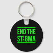 De Stigma Mental Health Awareness Warrior Counsel Sleutelhanger (Voorkant)