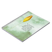 De stijgende Bloem van de Bloem van het Dagboek Je Notitieboek (Linkerzijde)