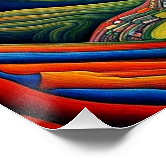 De stijgende Condor Perfect Poster (Hoek)