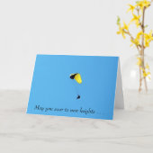 De stijgende Kaart van de Verjaardag (Gele Bloem)