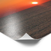 De stijgende zon foto afdruk (Hoek)