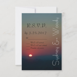 De stijgende Zon RSVP Kaartje