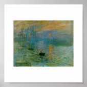 De stijgende zon van Claude Monet Poster (Voorkant)