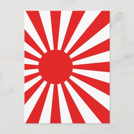 De stijgende zonvlag briefkaart (Voorkant)