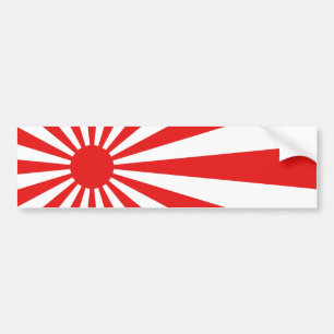 De stijgende zonvlag bumpersticker