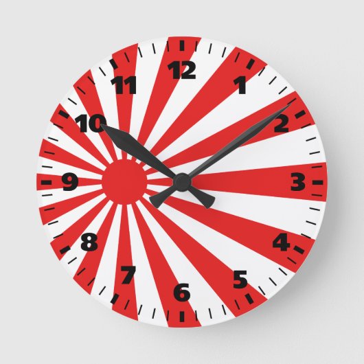 De stijgende zonvlag ronde klok (Voorkant)