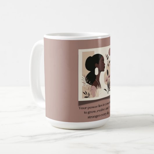 De stijging is sterker koffiemok (Voorkant links)