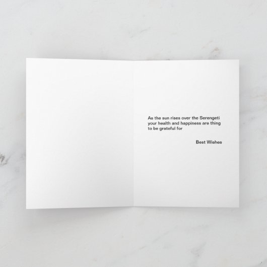 De Stijging van de zon Kaart (Binnen)