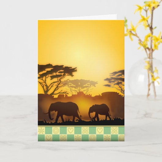 De Stijging van de zon Kaart (Gele Bloem)