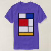 De Stijl 1 Mondrian Inspired T-shirt (Design voorkant)