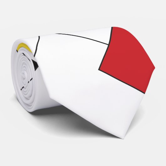 De Stijl Art Stropdas (Opgerold)